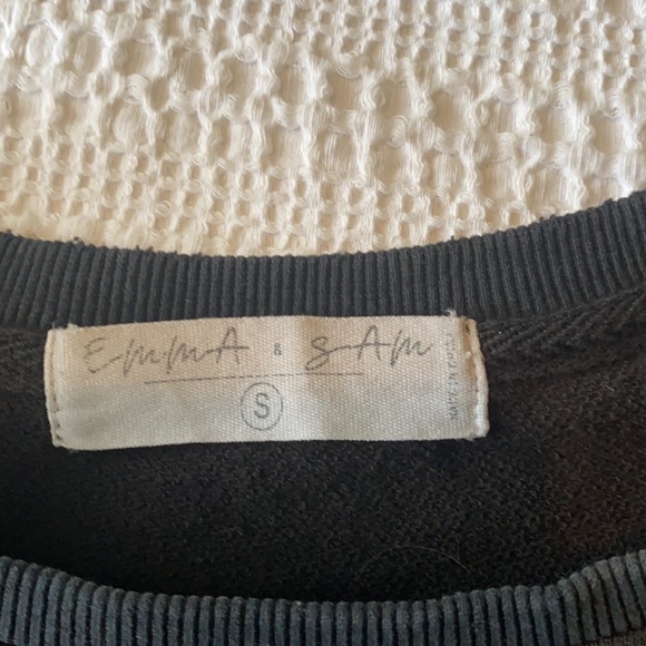 Black cropped girl sweater - Picture 3 of 4